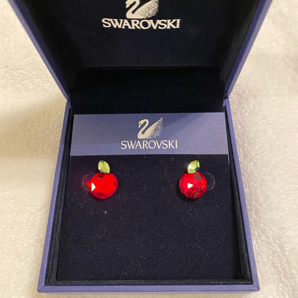 Swarovski Apple earrings